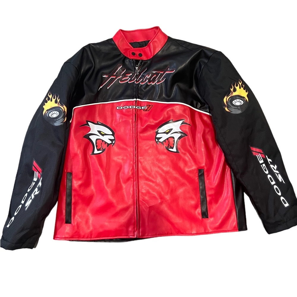 Hellcat Mens Ballistic Dodge x Reason nylon moto jacket like XXXL.